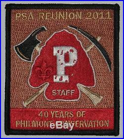 Philmont Staff Association PSA36 2011 40th Reunion Conservation Pocket Patch BSA