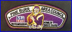 Pine Burr Area Council Oa 404 2010 Jamboree Centennial NFL Brett Favre 4-patch