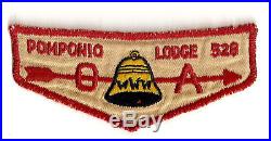 Pomponio Merged OA Lodge 528 Old Scout First Flap Patch