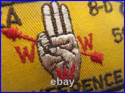 RARE! 1959 OA AREA 8-D Order of the Arrow Conference PATCH Camp Boy Scout