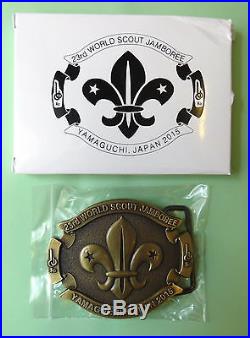 RARE 2015 world scout jamboree Japan / Scout Shop official BUCKLE badge patch