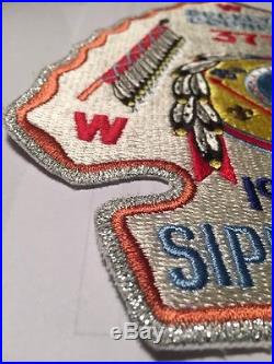 RARE! Boy Scout OA- SIPP-O LODGE 377 Jacket Patch J8. Buckeye Council 1947-1992