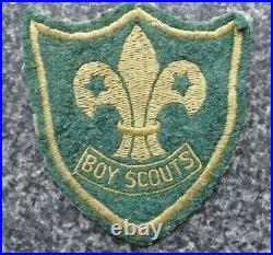 RARE Boy Scouts Patch Green Felt 40's