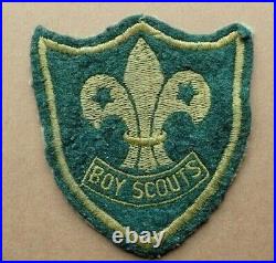 RARE Boy Scouts Patch Green Felt 40's