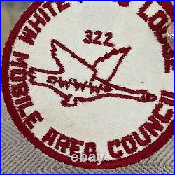 RARE Order Of The Arrow OA BSA White Fang Lodge Mobile Area Council 322 Patch