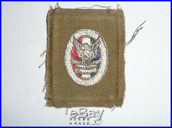 RARE Type 1 Eagle Scout Patch 1924-1932 with the Seal on the back Boy Scout