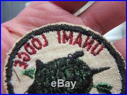 RARE patch UNAMI LODGE 1 R2 bsa 1930 oa ORDER OF THE ARROW boy scouts of america