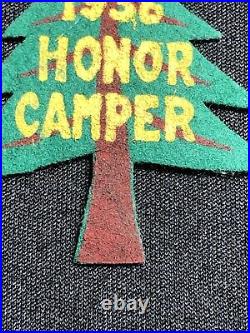 Rare 1936 Boy Scout Honor Camper Patch from Camp Arroyo Sequoia, Santa Clara, Ca