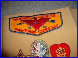 Rare 1950's BSA Lot of Patches Philmont Scout Ranch with Segments and OA Lodge 55