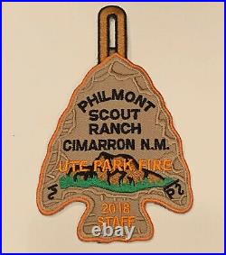 Rare 2018 Staff Patch (1 per Staff Member during Fire) Philmont Scout Ranch Mint
