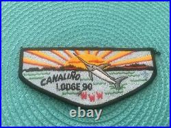 Rare Canalino Lodge 90 Flap Patch Order Of The Arrow Numbered Boy Scout
