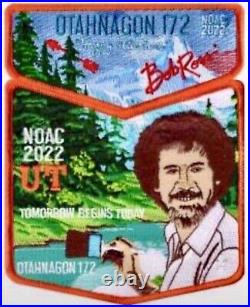 Rare Oa Otahnagon 172 Bsa 2022 Noac 2-patch Happy Little Trees Full Set Bob Ross