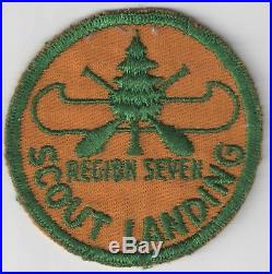 Rare Region Seven 7 Scout Landing Wisconsin Canoe Base Patch Sommers Philmont