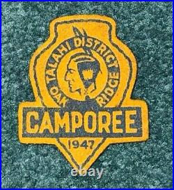 Rare Vintage 1947 Talahi District Oak Ridge TN Camporee Boy Scout Felt Patch BSA