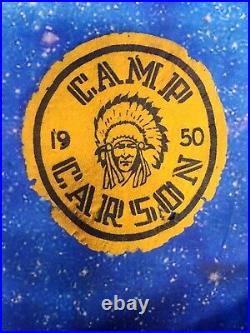 Rare Vintage 1950 Boy Scout Felt Patch Camp Carson