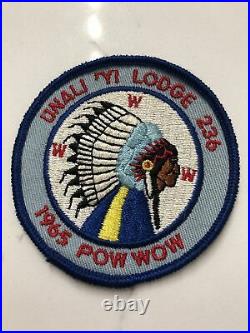 Rare Vintage 1965 Unali'Yi Lodge 236 Order of the Arrow WWW Pow Wow Powwow Patch