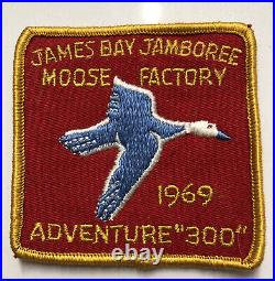 Rare Vintage 1969 James Bay Jamboree Moose Factory Adventure 300 Boy Scout Patch