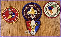 Rare Vintage Complete Set All 12 Boy Scouts Region One Through Twelve Patches