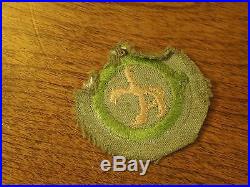 Rare Vintage Early Boy Scout Merit Badge Patch Crimped Taxidermy
