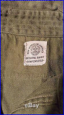 Rare Vintage Estate Bsa Boy Senior Scouts Shirt 57 Patches Pin San Francisco