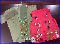 Recruiter Boy Scout Outfit Including 60 Patches 1960's 1970's American History