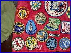 Recruiter Boy Scout Outfit Including 60 Patches 1960's 1970's American History