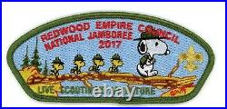 Redwood Empire Council JSP set- 3 patches JSP Order of the Arrow Snoopy