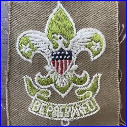 SCOUTMASTER BOY SCOUTS EAGLE PATCH LEADER 1920-1937 Type 2 GREEN WHITE BADGE