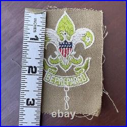 SCOUTMASTER BOY SCOUTS EAGLE PATCH LEADER 1920-1937 Type 2 GREEN WHITE BADGE