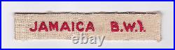 SCOUTS OF WEST INDIES JAMAICA B. W. I. SCOUT STRIP Patch SCARCE