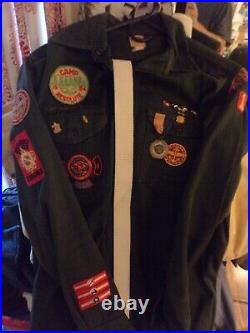 SUPER DUPER RARE 1950 EXPLORER SCOUT Shirt & Patches & Medals. WOW