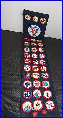 Salvation Army boys adventure Guard sash, pins, patches, badges Boy Scout 1950