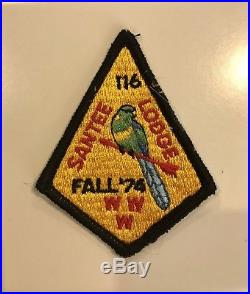 Santee Lodge 116, 1974 Fall Fellowship Patch 1st Teardrop