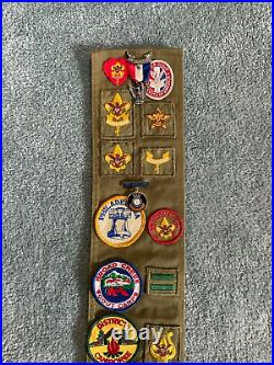 Scout Merit Sash 33 Type F MBs Patches Rob4 Eagle Medal, God and Life Medal