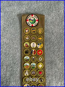 Scout Merit Sash 33 Type F MBs Patches Rob4 Eagle Medal, God and Life Medal