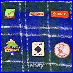 Scout badge collection vintage rug Australia 22 patches