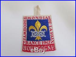 Scout cover patch badge world jamboree 1947 BOURGOGNE OFFICIAL PATCH
