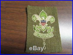 Scoutmaster patch, early on Dacron Wool, folded under ek