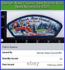 Sea Scout CSP Denver Area Council Boy Scout Patch Set Badge SEAL 25 BMY Made