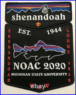 Shenandoah Oa Lodge 258 Bsa Stonewall Jackson 2020 Noac Patagonia Fish 2-patch