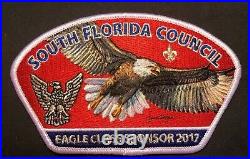 South Florida Council Fl Oa 265 O-shot-caw 2016 2017 Eagle Scout 4-patch Csp Set