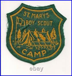 St Marys Boy Scout Camp Patch From 343 Area Susquehanna Council Pennsylvania