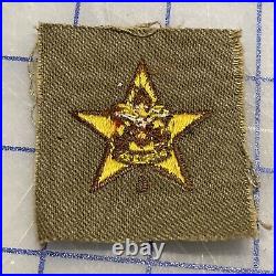 Star Rank Patch Boy Scouts of America BSA vintage early