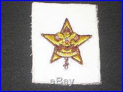 Star Rank Patch on Sea Scout White Twill j19