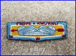 T'Kope Kwiskwis Lodge 502 S2a Flap Patch Order of the Arrow Boy Scout