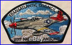TRANSATLANTIC OA 482 BLACK EAGLE 2017 JAMBOREE WWII WW2 PLANES & TANKS 7-Patch