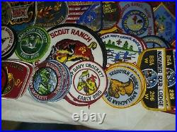 TT-007 Huge Lot BSA Boy Scouts Cloth Patches 1970's-80's Sequoyah Council 86