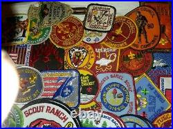 TT-007 Huge Lot BSA Boy Scouts Cloth Patches 1970's-80's Sequoyah Council 86