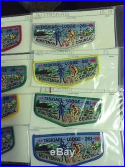 Taskiagi Merged OA Lodge 261 Eight Different Mint Flap Patches