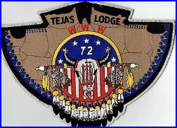 Tejas Lodge #72 OA J5b JACKET PATCH MINT VERY RARE & TUFF